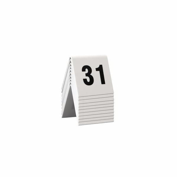 Rozlišovací tabulka Securit TABLE SIGNS čísla 31-40, 10ks