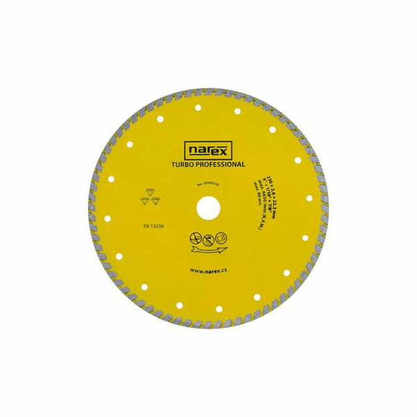 Diamantový kotouč Narex TURBO PROFESSIONAL 230 mm