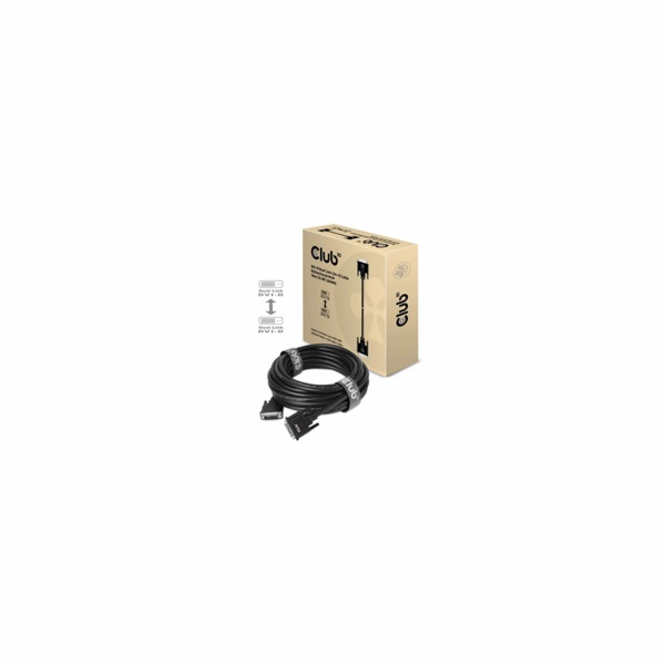 Club3D kabel DVI-D Dual Link (24+1), 10m, Bidirectional, ...