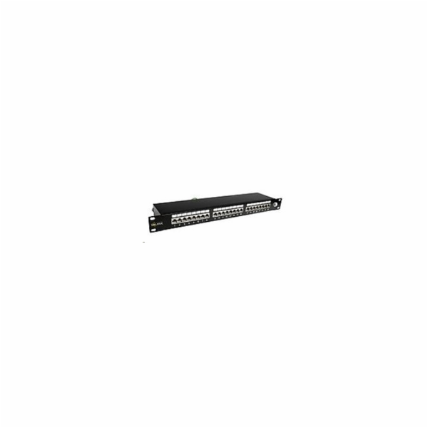 Solarix Patch panel 24 x RJ45 CAT6 STP černý 1U SX24-6-ST...