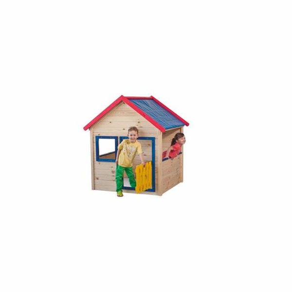 Zahradní domek Woody s barevným lemováním 