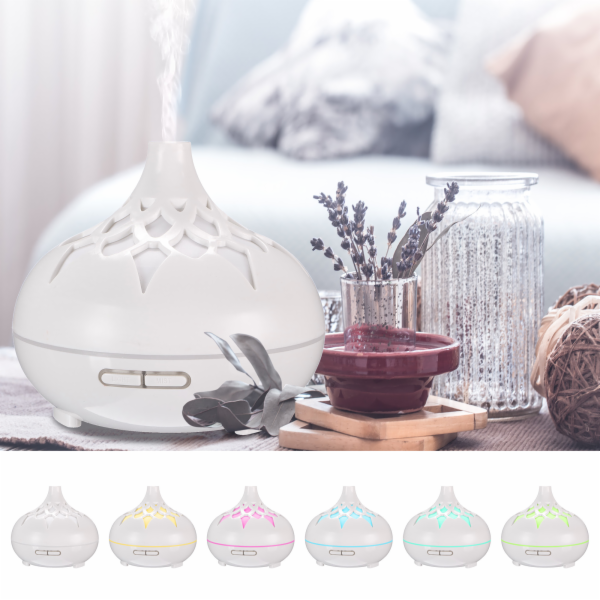 SIXTOL Aroma difuzer Palm bílý lesk 500ml SIXTOL