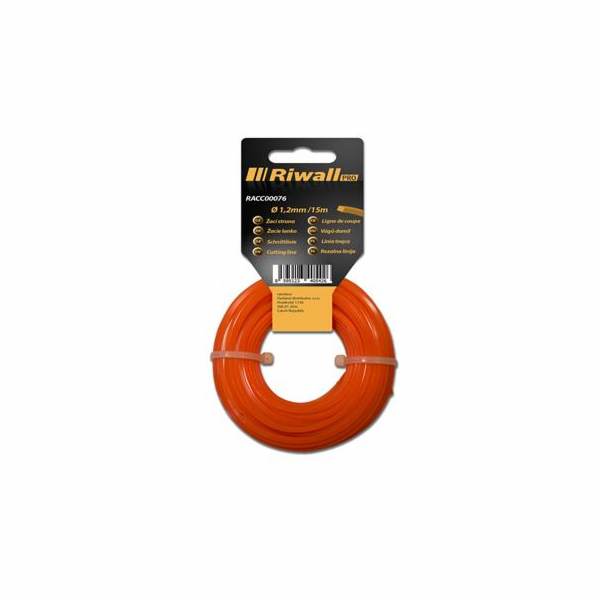 Riwall PRO Žací struna pr. 1,2mm, délka 15m, čtvercový pr...