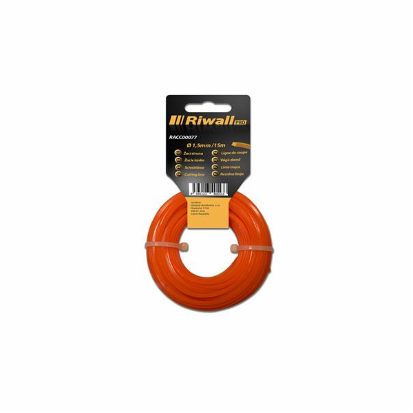 Riwall PRO Žací struna pr. 1,5mm, délka 15m, čtvercový pr...