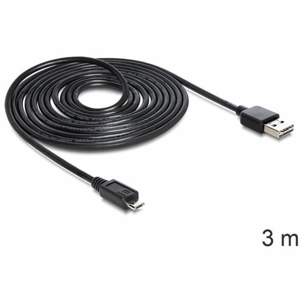 Kabel DeLOCK EASY-USB 2.0, zástrčka USB-A > zástrčka Micr...