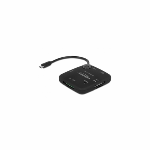 Delock Micro USB OTG Card Reader + 3 port USB Hub - Čtečk...