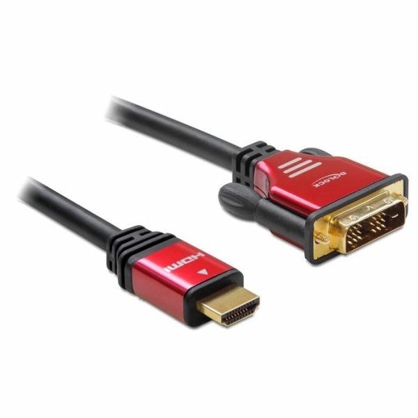 DeLOCK adaptér HDMI A (samec) > DVI (samec)