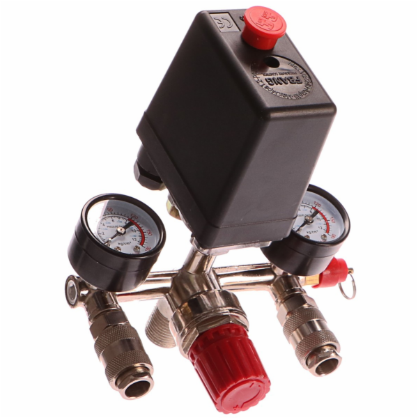 Tlakový spínací ventil + ukazatele tlaku pro vzduchový ko...