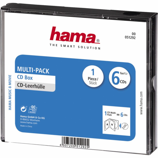 Hama CD-Multipack prázdné obaly 6ks v bal.