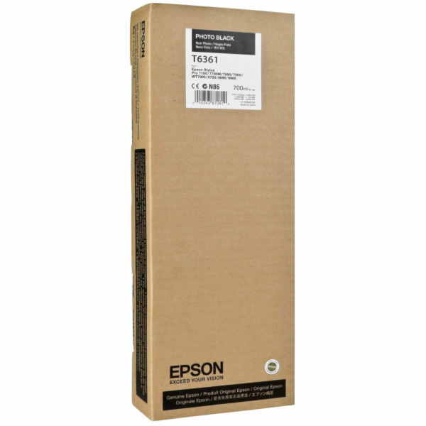 Epson cartridge foto cerna T 636 700 ml T 6361