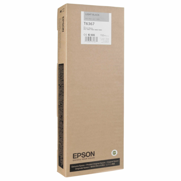 Epson cartridge svetle cerna T 636 700 ml T 6367