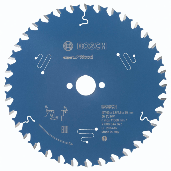 Pilový kotouč Bosch Expert for Wood, O 165mm, 36Z