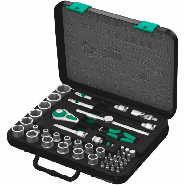 Wera "Zyklop Speed Ratchet Set 8100 SB 2, 3/8", 43dílná, ...