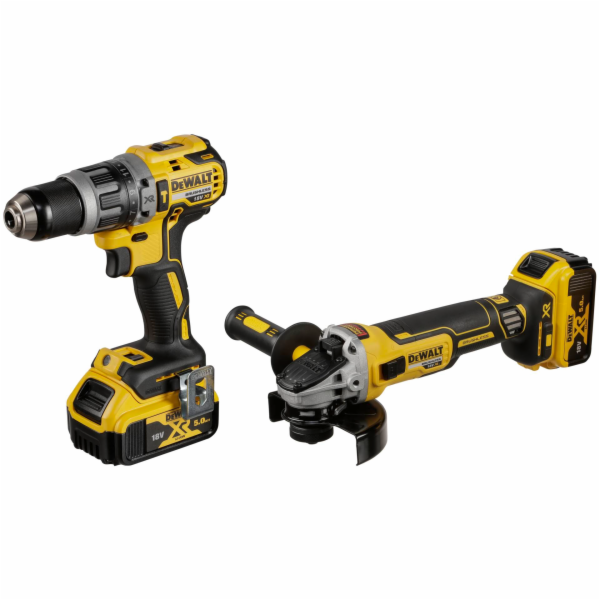 Akumulátorová příklepová vrtačka DEWALT + sada úhlové bru...
