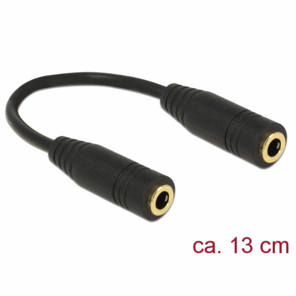 DeLOCK adaptér jack 3,5 mm 4pin (zásuvka) > 3,5 mm 4pin (...