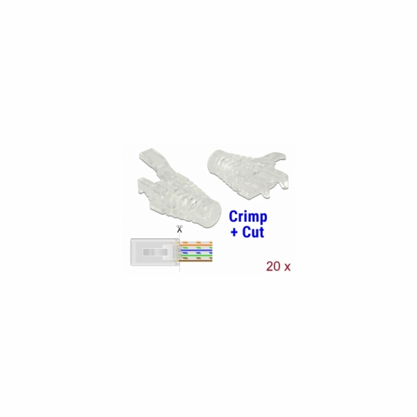 DeLOCK ochrana proti zalomení pro konektory RJ45 Crimp+Cut