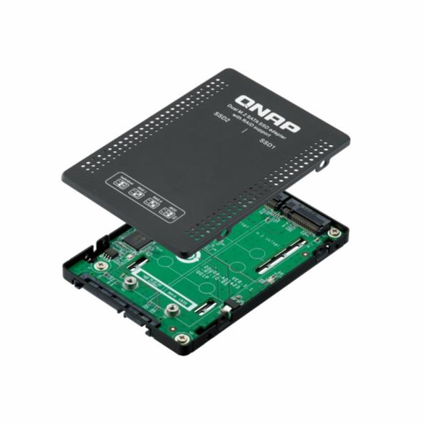 QNAP adaptér QDA-A2MAR (2x M.2 SSD SATA sloty v 2,5" SATA...