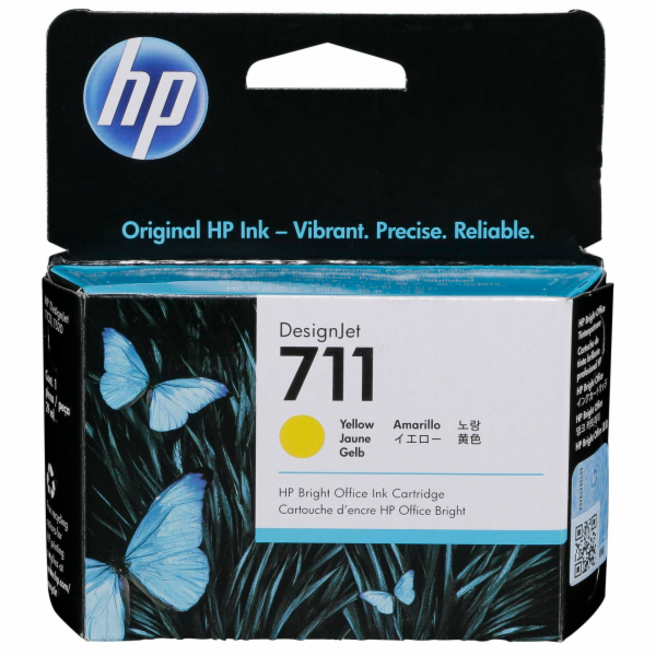 HP inkoust žlutý č. 711 (CZ132A)