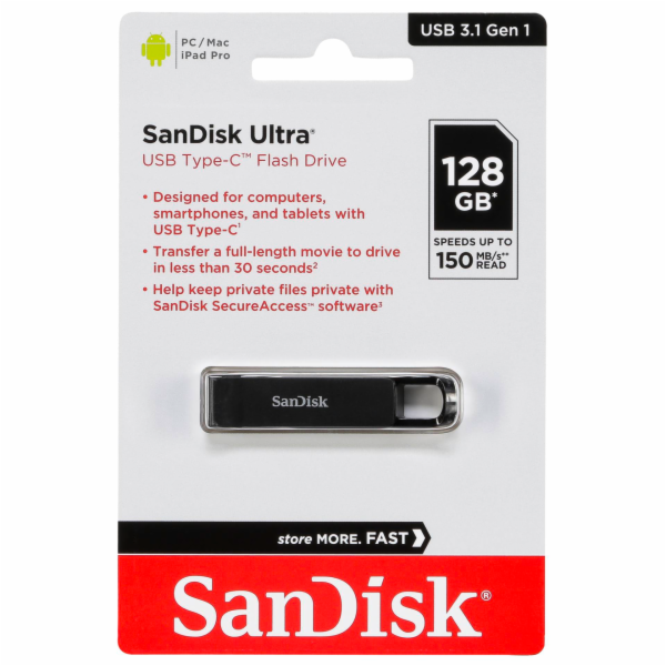 SanDisk Ultra USB typ C 128GB Read 150 MB/s   SDCZ460-128...