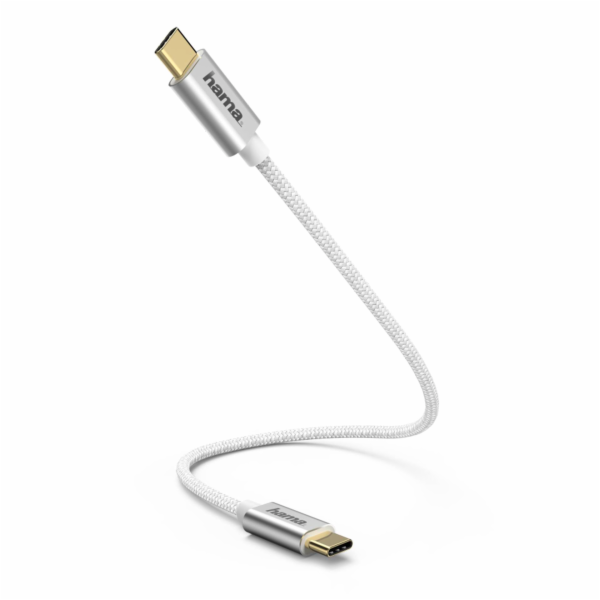 Hama charging-/ Datacable USB Type-C to Type-C 0,2m white