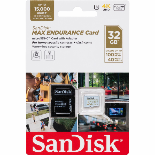 Karta SanDisk Max Endurance MicroSDHC 32 GB Class 10 UHS-...