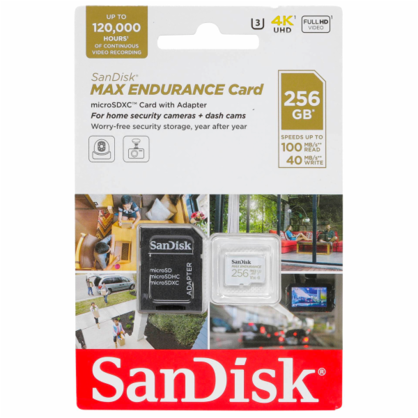 SanDisk MAX ENDURANCE 256 GB MicroSDXC UHS-I Třída 10