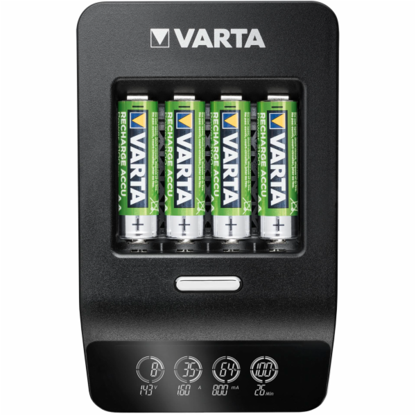 Varta LCD Ultra Fast Charger+ vc. 4 aku 2100 mAh AA + 12V