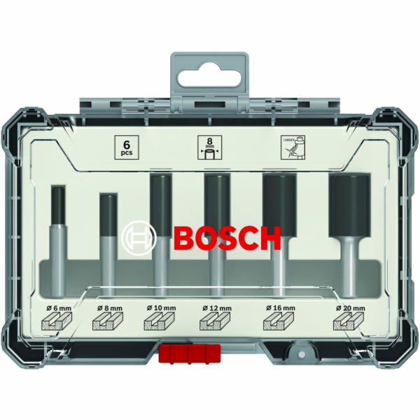 Bosch 6-díl.sada drázkových fréz 6mm 2607017465