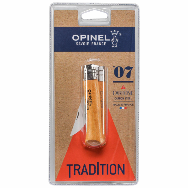 Opinel kapesni nuz c.07 zaviraci karbonova cepel drevena ...