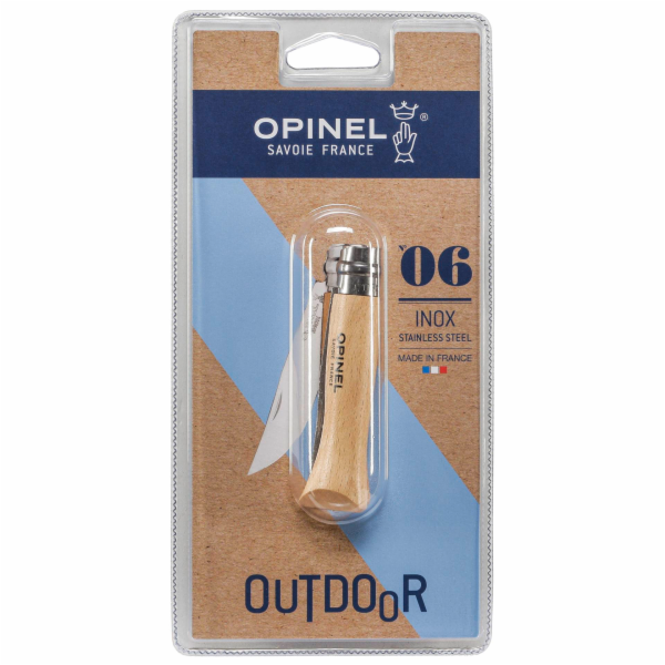 Opinel kapesni nuz c.06 zaviraci nerez cepel s drevenou r...