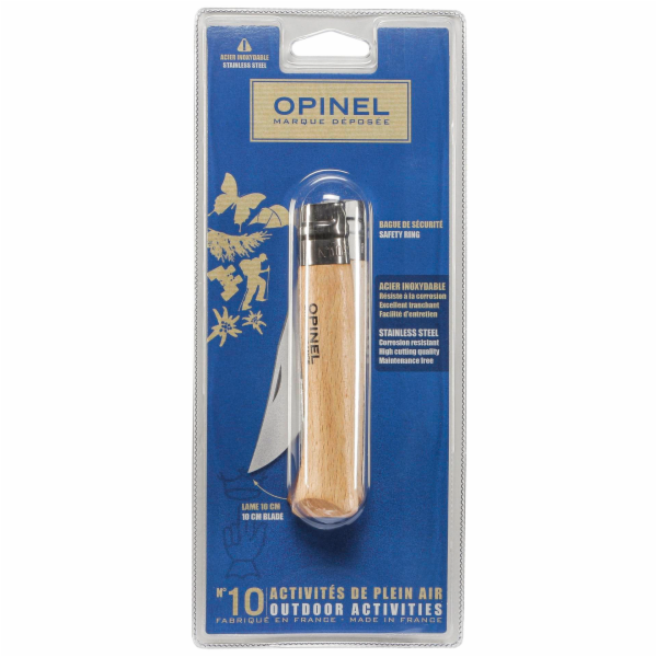 Opinel kapesni nuz c.10 zaviraci nerez cepel s drevenou r...
