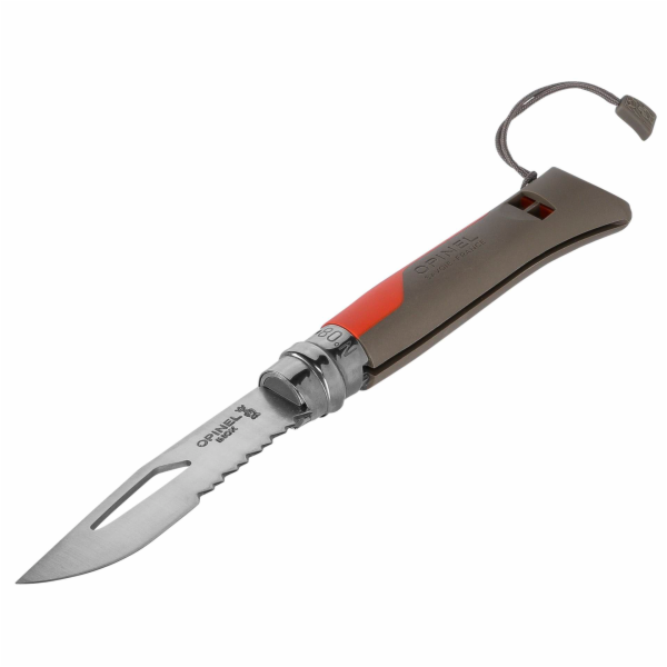 Opinel kapesni nuz c.08 zaviraci pro outdoor cervena rukojet