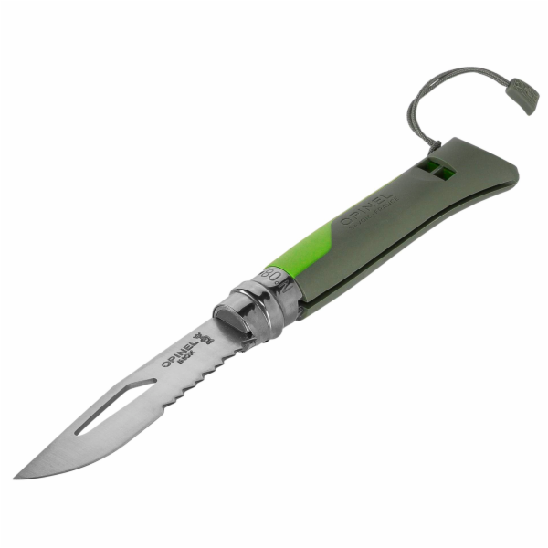 Opinel kapesni nuz c.08 zaviraci pro outdoor zelena rukojet
