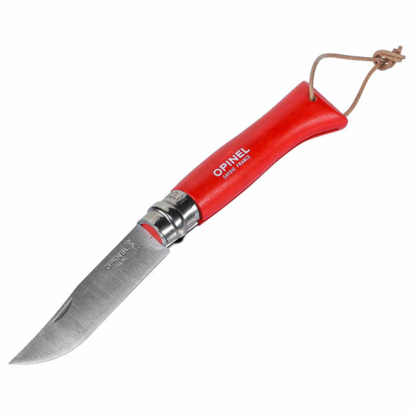Opinel No. 08 červený Kapesní zavírací nůž