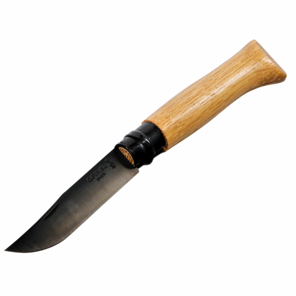 Opinel kapesni nůž c. 08 cerna cepel vc. dřevěného boxu