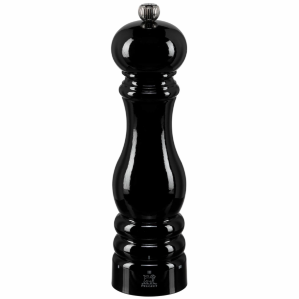 Peugeot PARIS mlynek na pepr bukove drevo cerny lak 22 cm