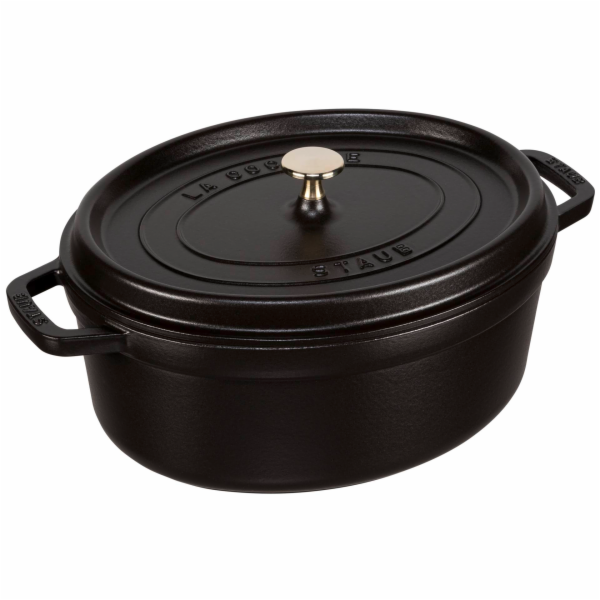 Staub oválný 31cm 5,4l Cocotte litinový hrnec s poklicí č...