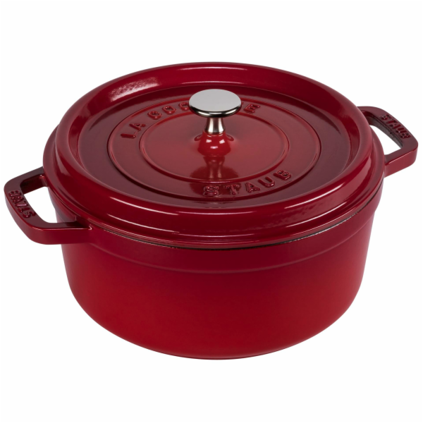 Litinový hrnec Staub La Cocotte 24cm kulatý cervený