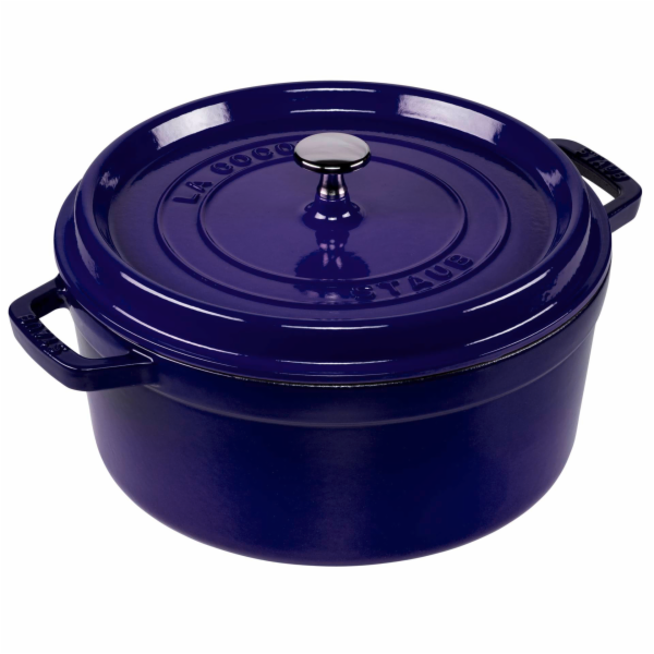 Litinový hrnec Staub La Cocotte 26cm kulatý tmavě modrý