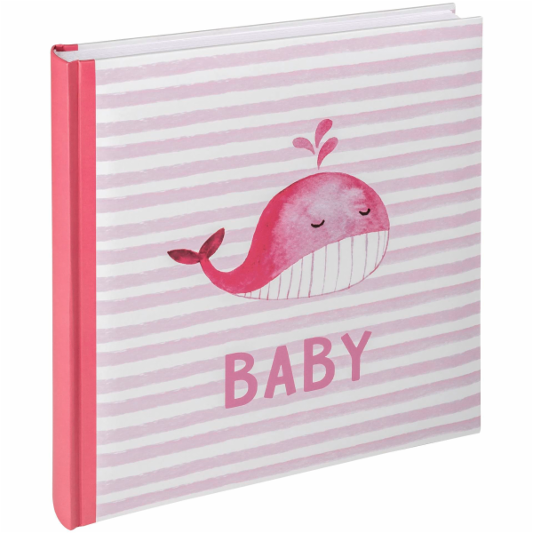 Walther Sam ruzové 28x30,5 50 bílých stran Babyalbum UK183R