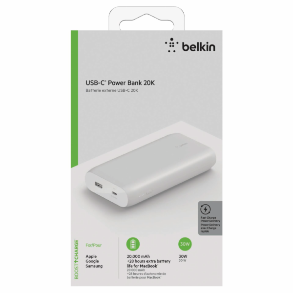 Belkin Power Bank 30W 20.000mAh Power Delivery, bila BPB0...