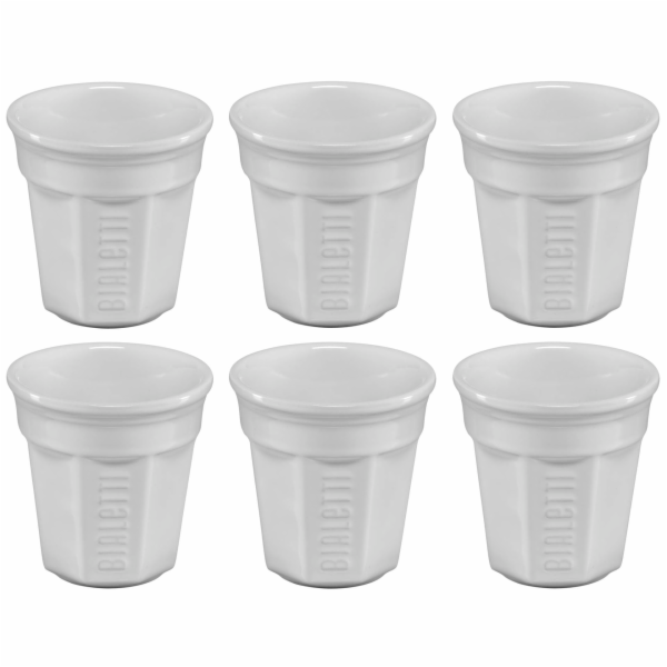 Bialetti set sálku na espresso bílý 6-dílný