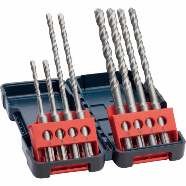 Bosch 8dílná sada vrtáků SDS plus-3, Tough Box 5–10 mm (2...