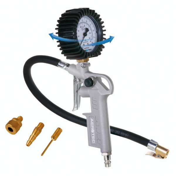 Aerotec pneumatická plnicka pneu + 30cm hadice + adaptér