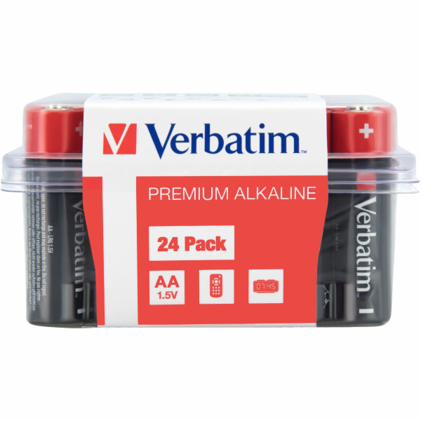 1x24 Verbatim alkalicky Batterie Mignon AA LR6           ...