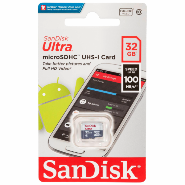 SanDisk Ultra Micro SDHC 32GB 100MB/s UHS-I+A