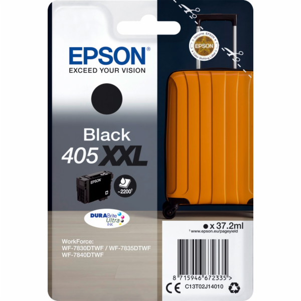 Epson cartridge cerna DURABrite Ultra Ink 405XXL T02J1