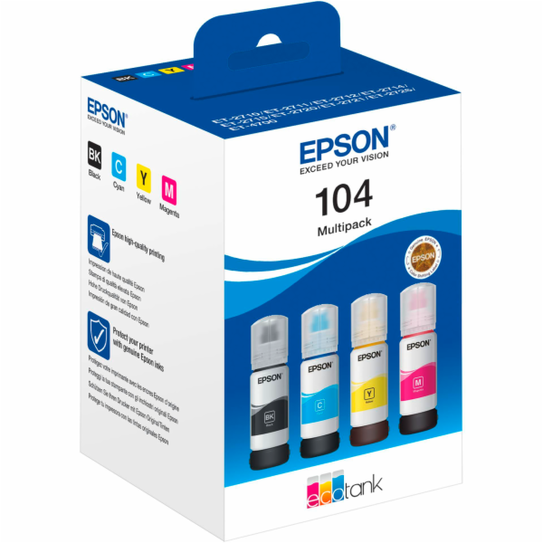 Epson EcoTank 4-colour Multipack T 104                   ...