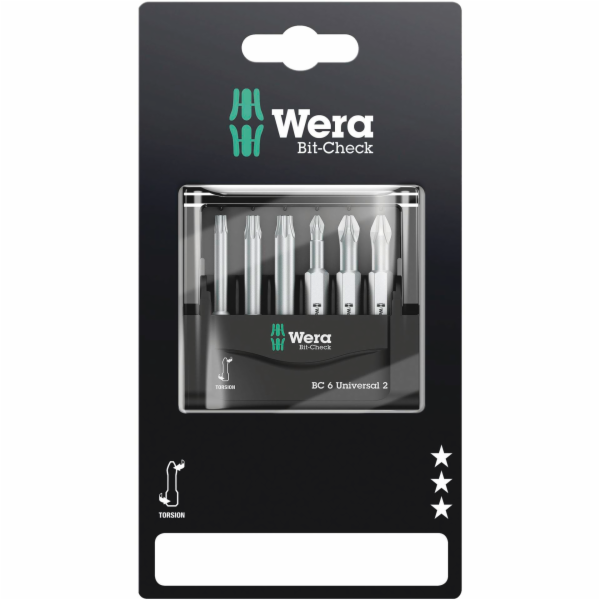 WERA Bit-Check 6 universal 2 SB