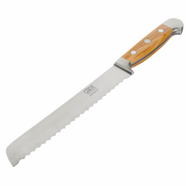 Güde Alpha nůž na chléb 21 cm olivové drevo